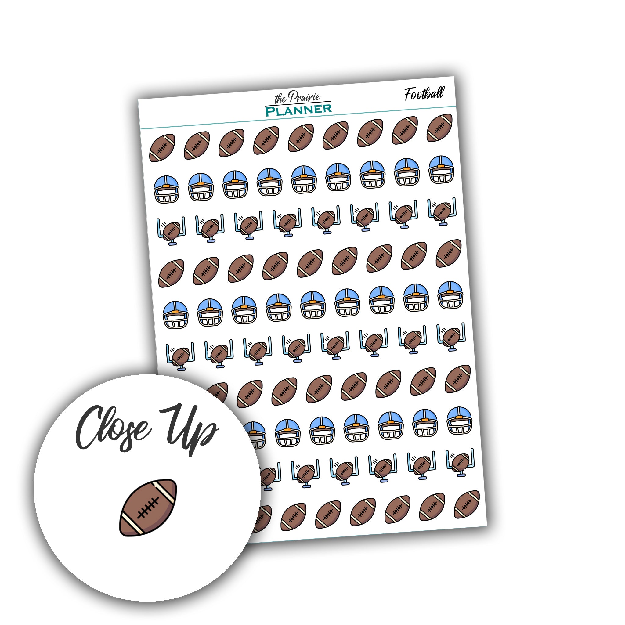 Football Practice/Game - Planner Stickers