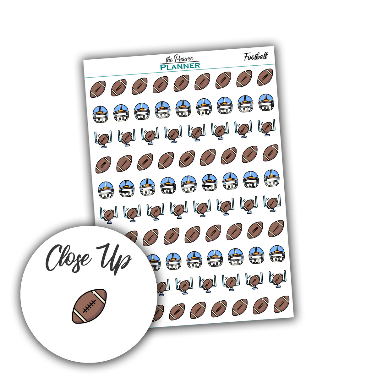 Football Practice/Game - Planner Stickers – the Prairie Planner