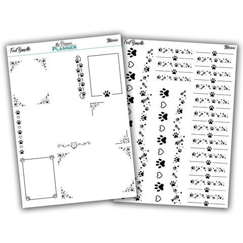 FOIL - Meow Collection - Planner Stickers