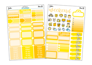 Mini Kit - Yellow - Planner Stickers