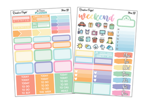 Mini Kit - Pastel Rainbow - Planner Stickers