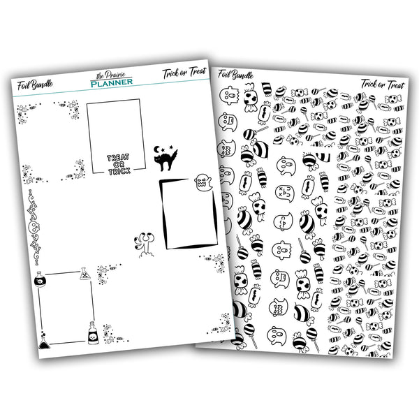 FOIL - Trick or Treat Collection - Planner Stickers
