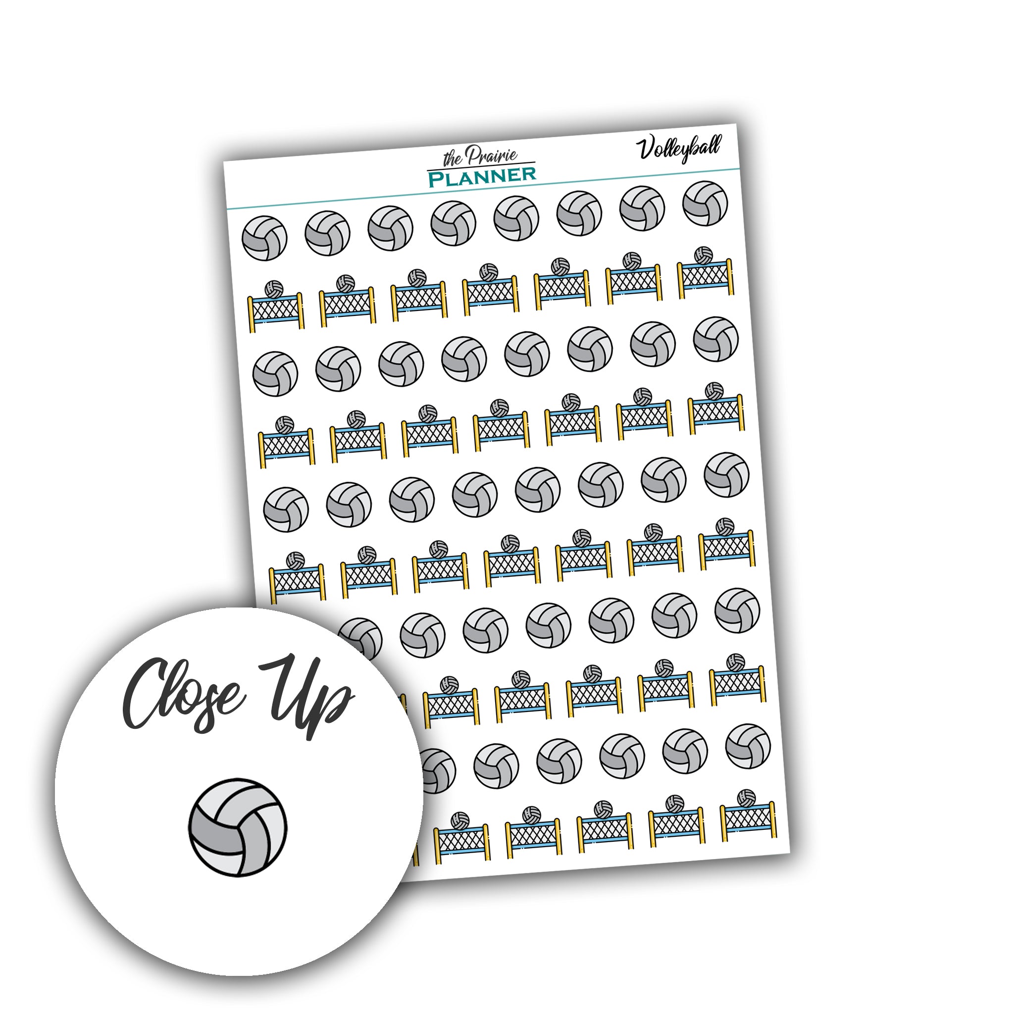 Volleyball Practice/Game - Planner Stickers