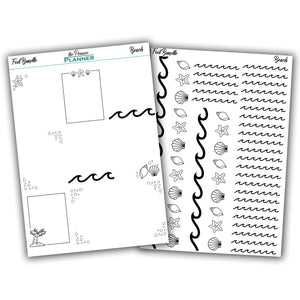 FOIL - Beach Collection - Planner Stickers