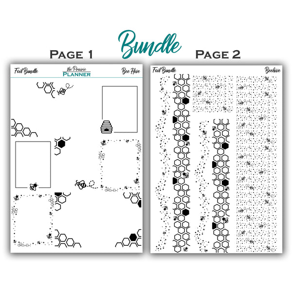 FOIL - Beehive Collection - Planner Stickers