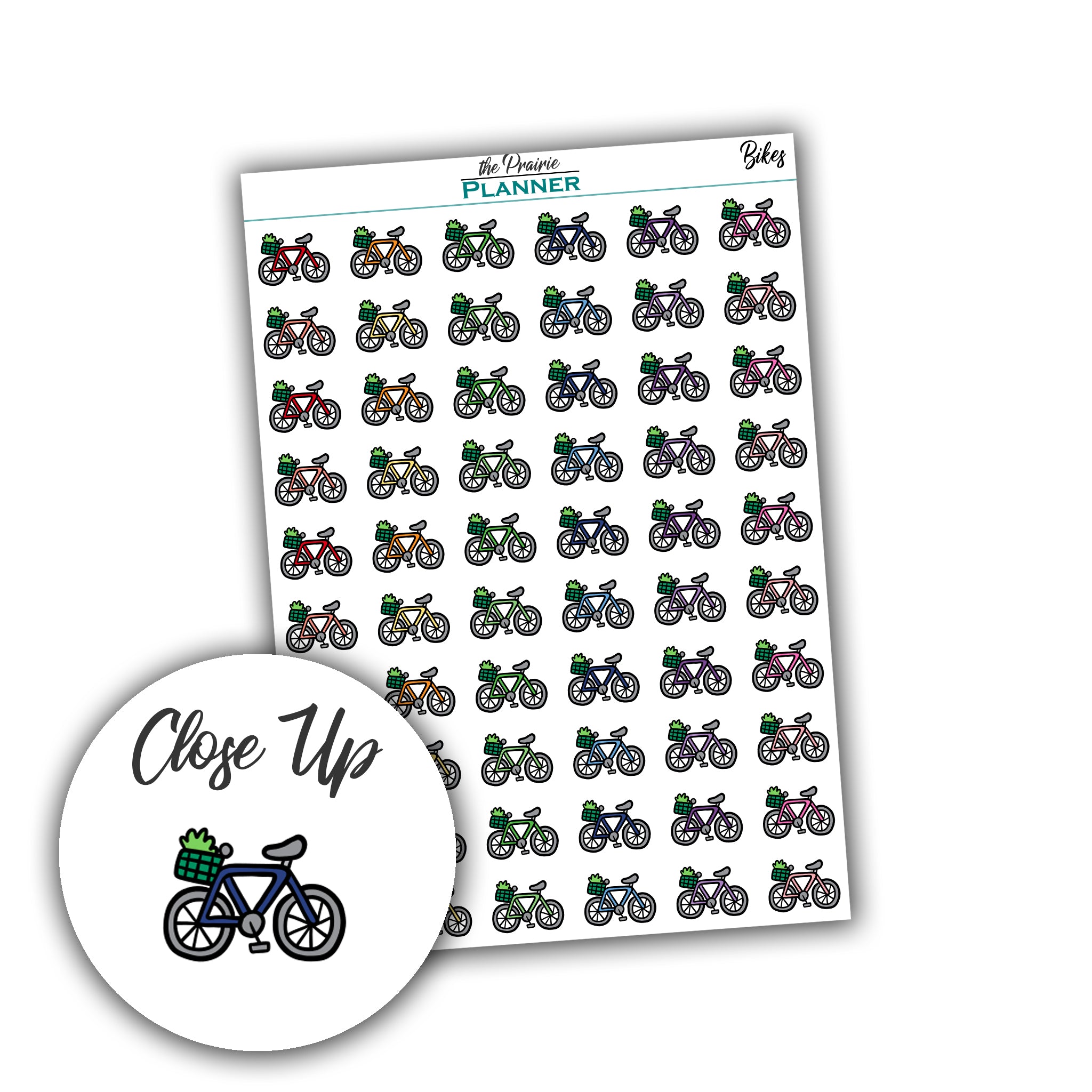 Bikes - Planner Stickers