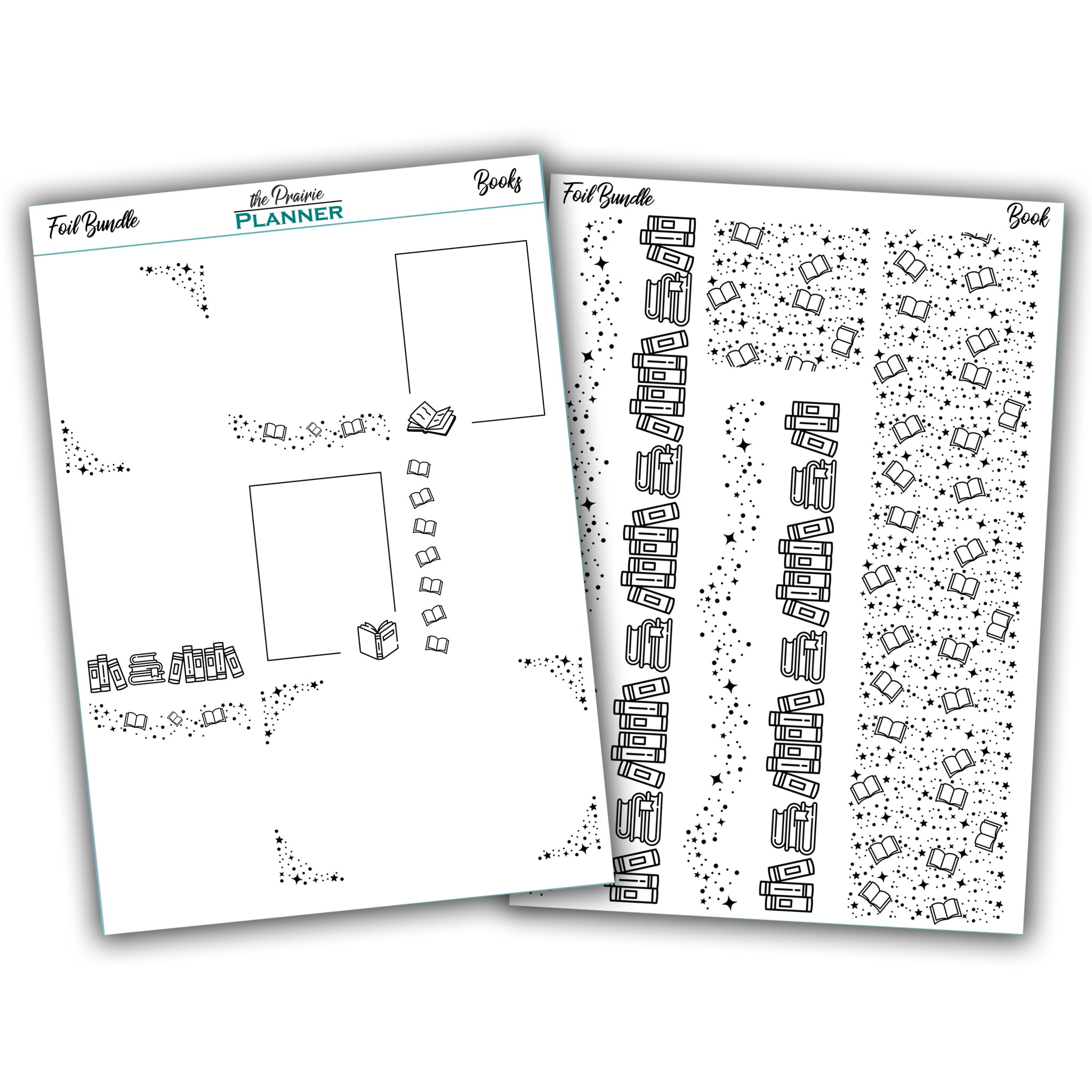 FOIL - Books Collection - Planner Stickers