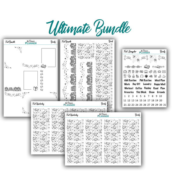 FOIL - Books Collection - Planner Stickers