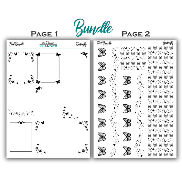 FOIL - Butterfly Collection - Planner Stickers