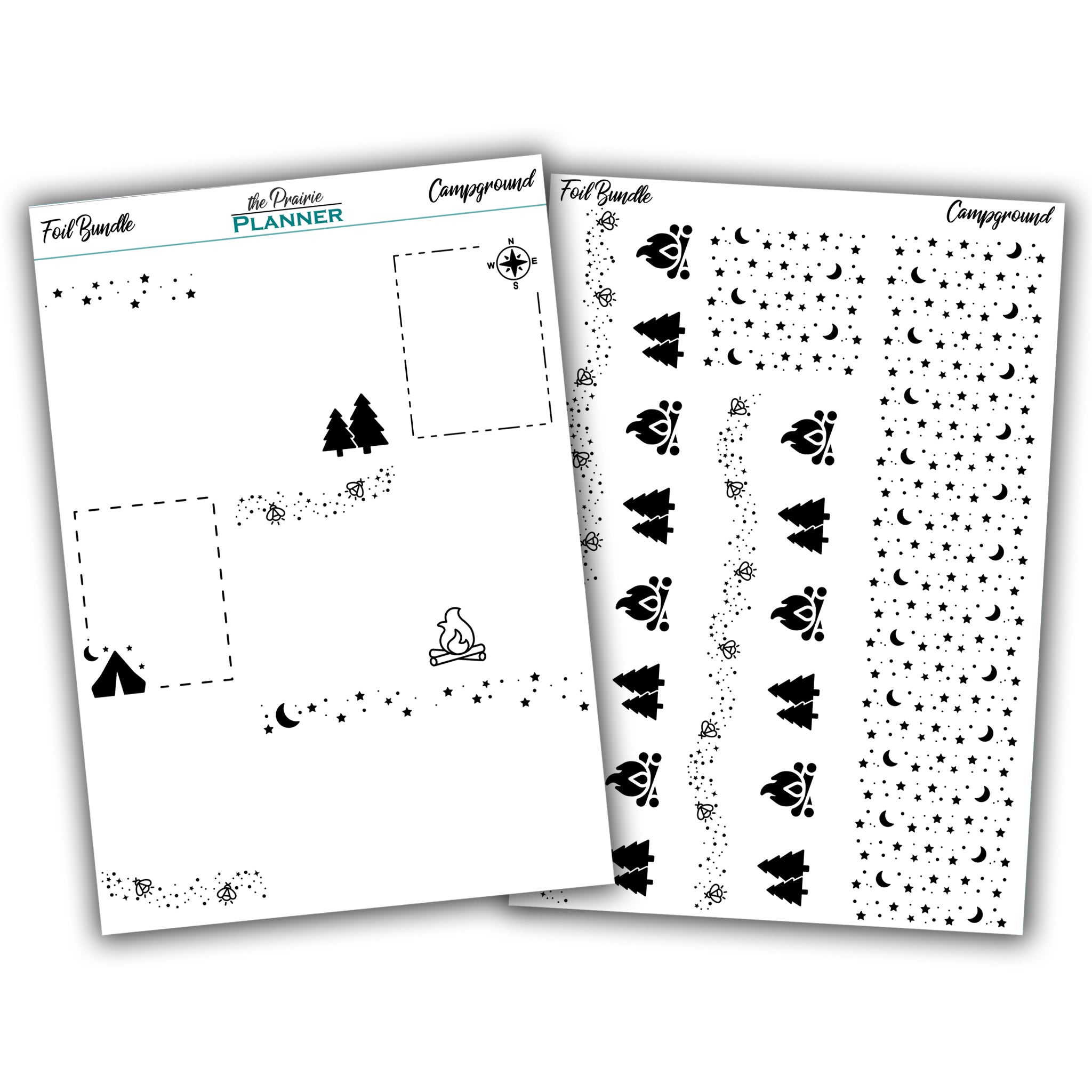 FOIL - Campground Collection - Planner Stickers