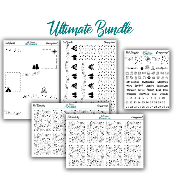 FOIL - Campground Collection - Planner Stickers