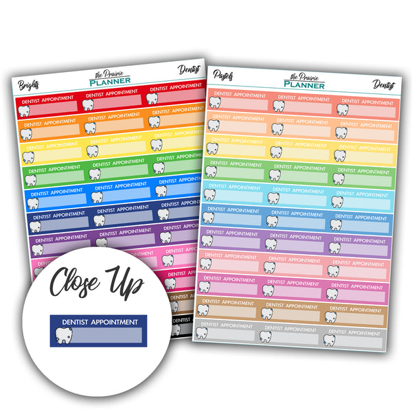 Dentist Appointment - Planner Stickers