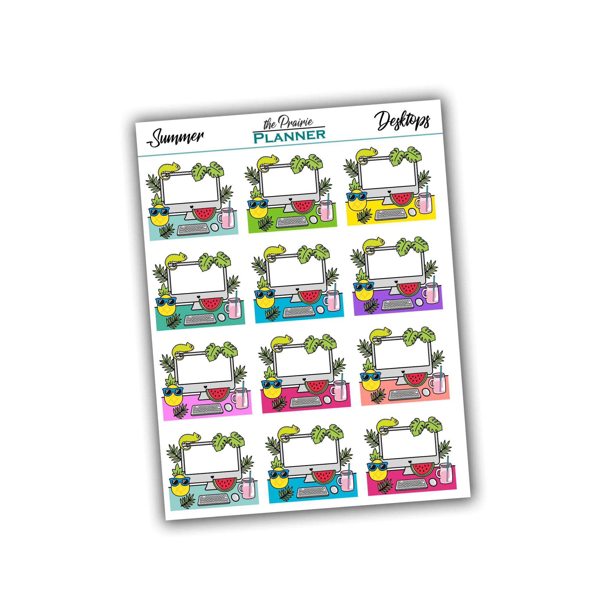 Summer Desktops - Planner Stickers