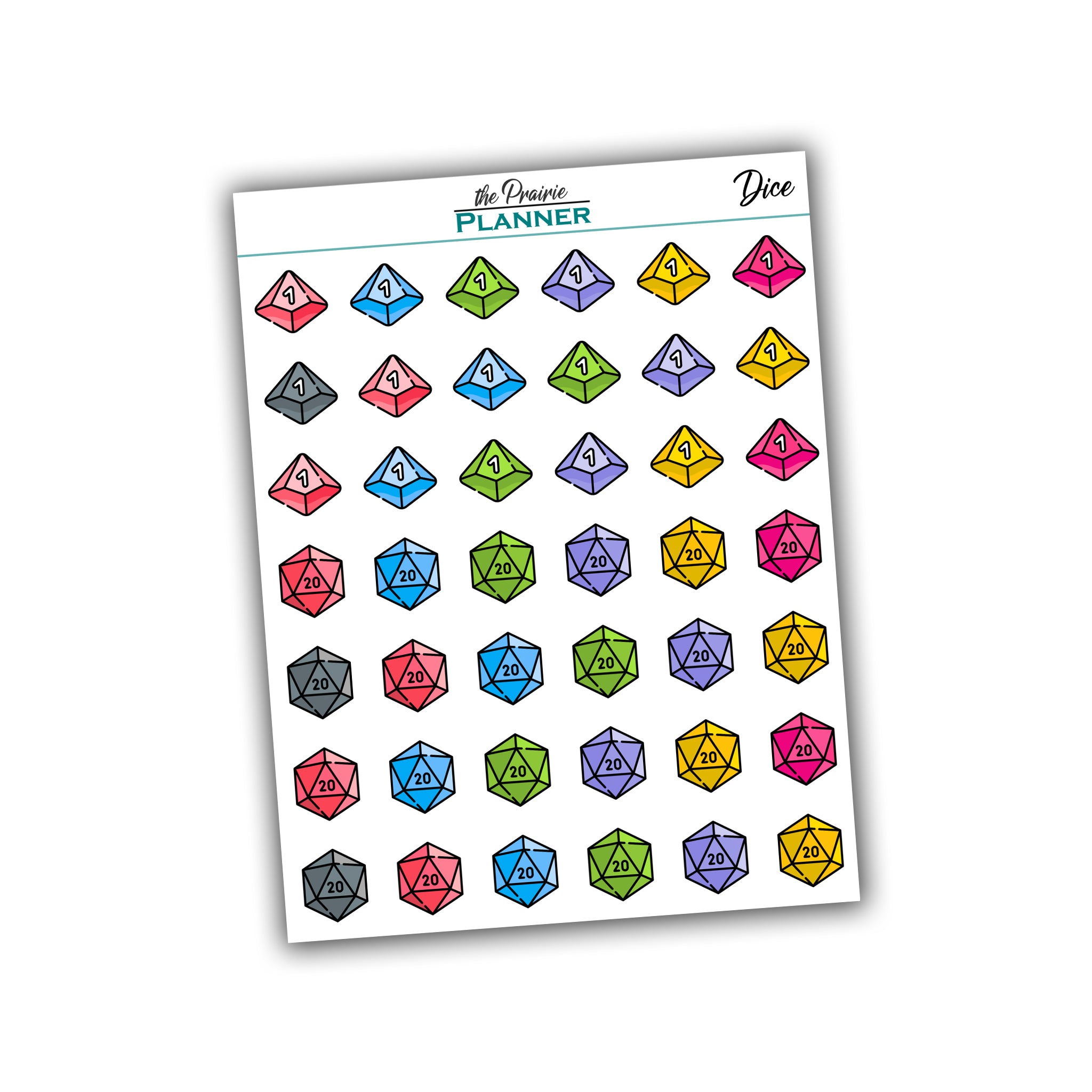 Dice - Planner Stickers