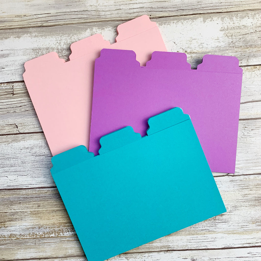 Sticker Beam Divider Sticker Storage Dividers with laminated tabs – the Prairie Planner