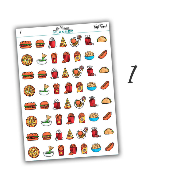 Fast Food - Planner Stickers