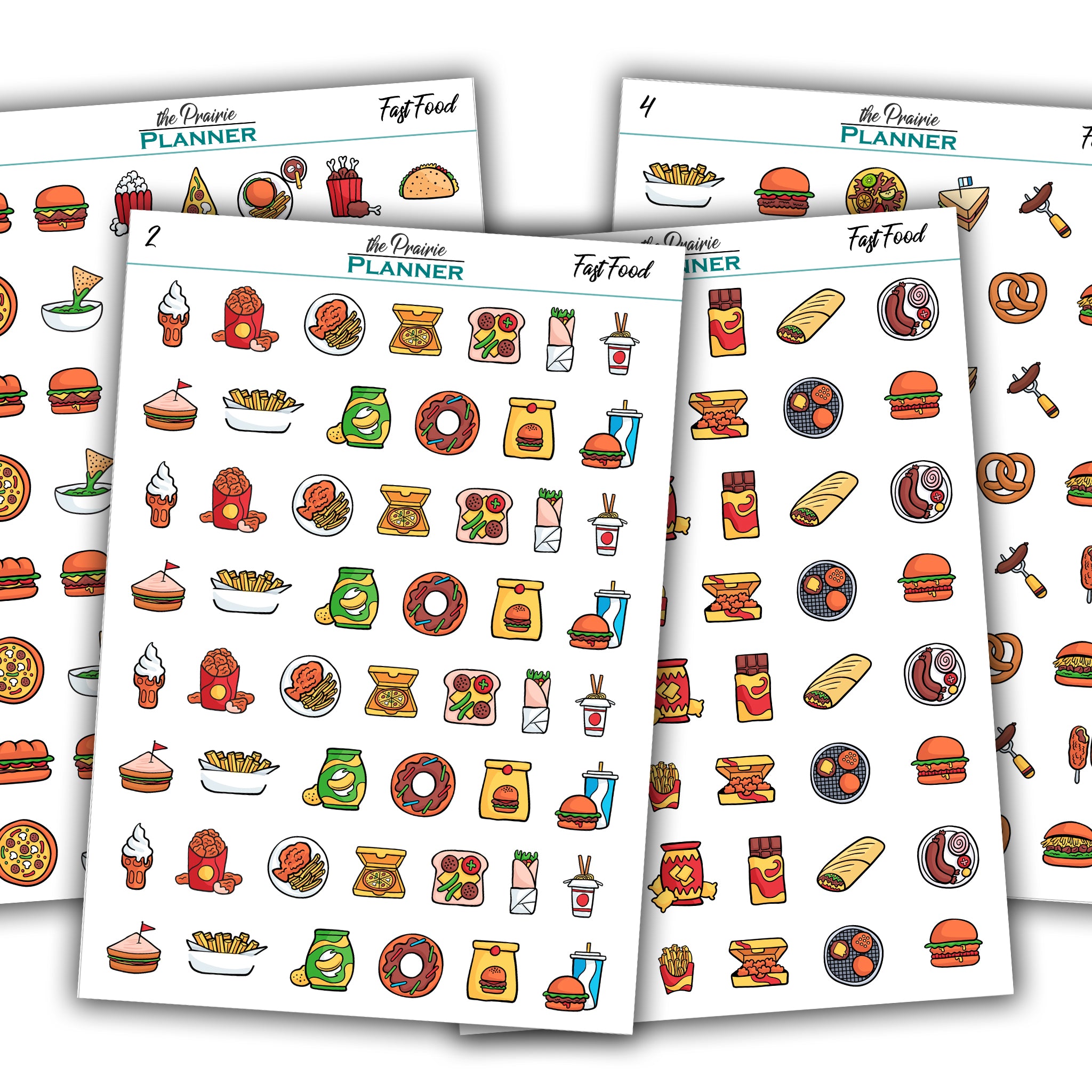 Fast Food - Planner Stickers