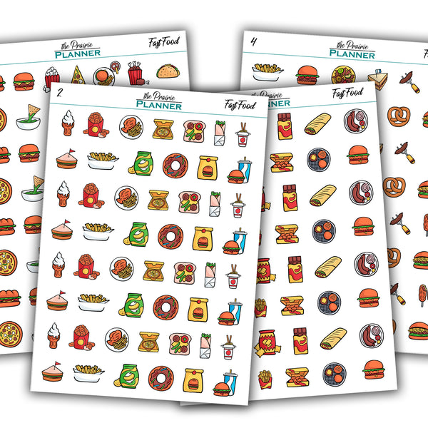 Fast Food - Planner Stickers