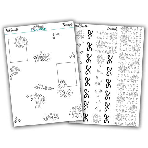 FOIL - Fireworks Collection - Planner Stickers