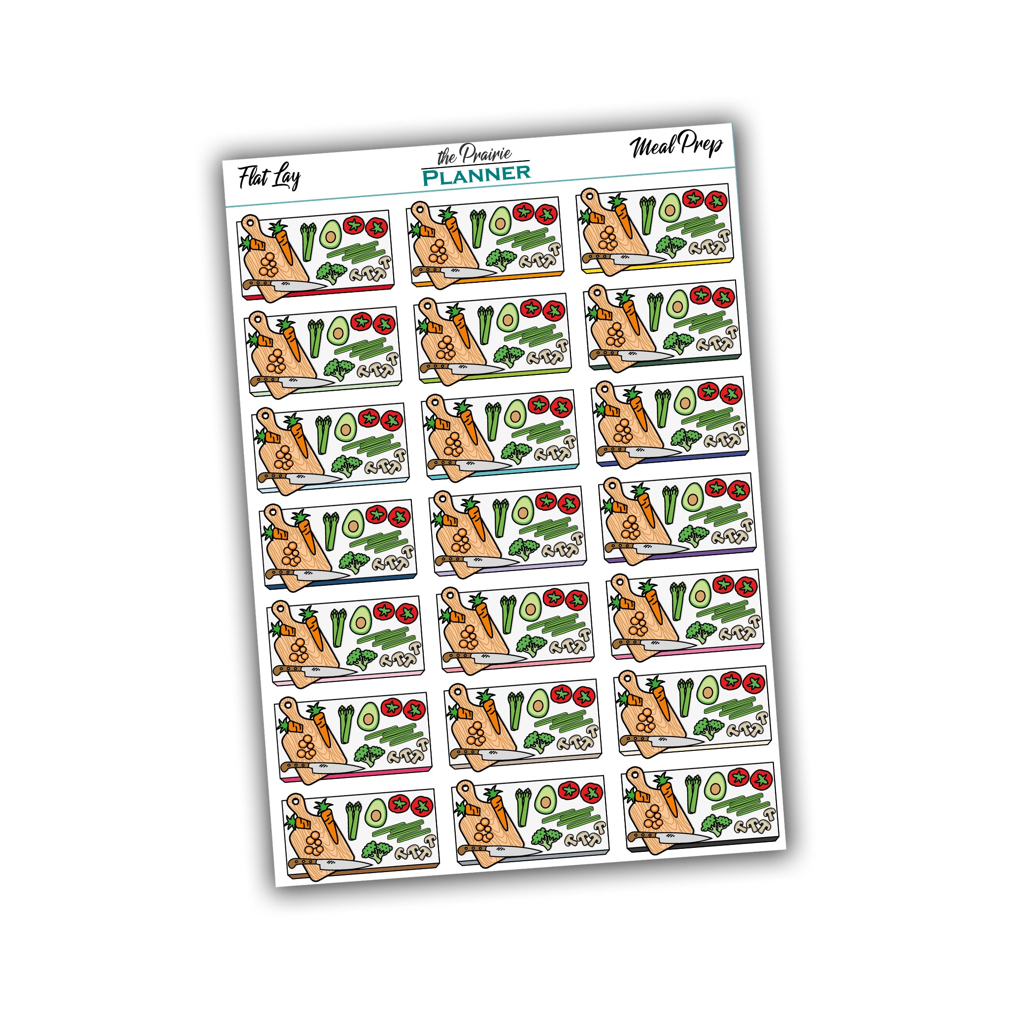 Meal Prep Flat Lay - Planner Stickers