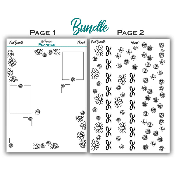 FOIL - Floral Collection - Planner Stickers