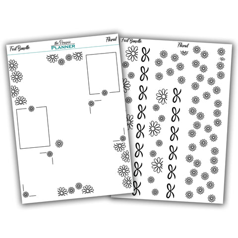 FOIL - Floral Collection - Planner Stickers