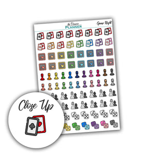 Game Night - Planner Stickers