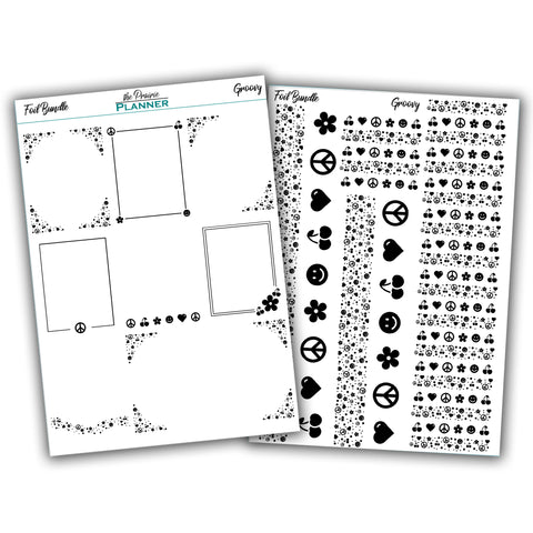 FOIL - Groovy Collection - Planner Stickers