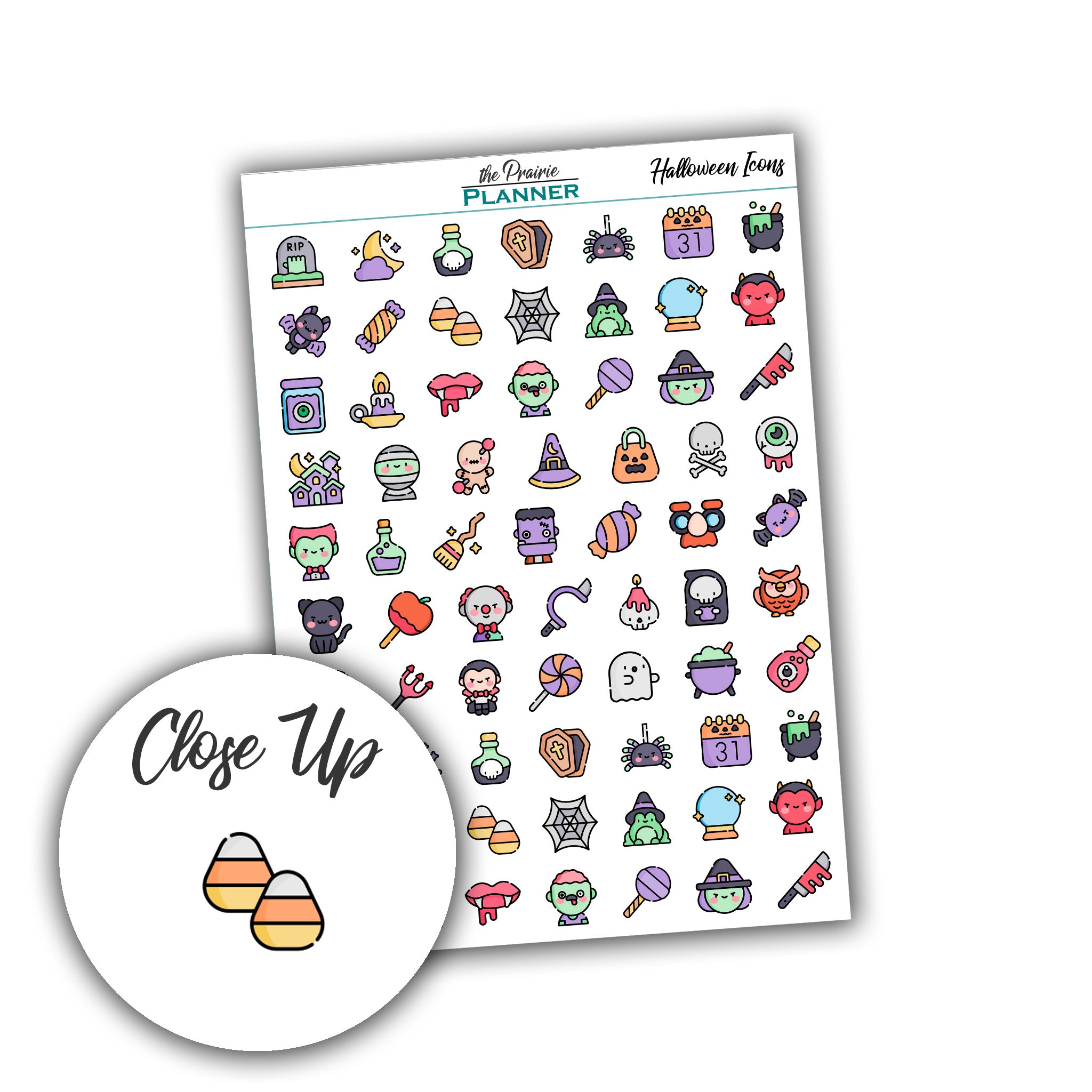 Halloween Icons - Planner Stickers