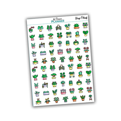 House Plants - Planner Stickers