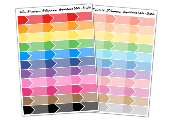 Appointment Labels - Planner Stickers