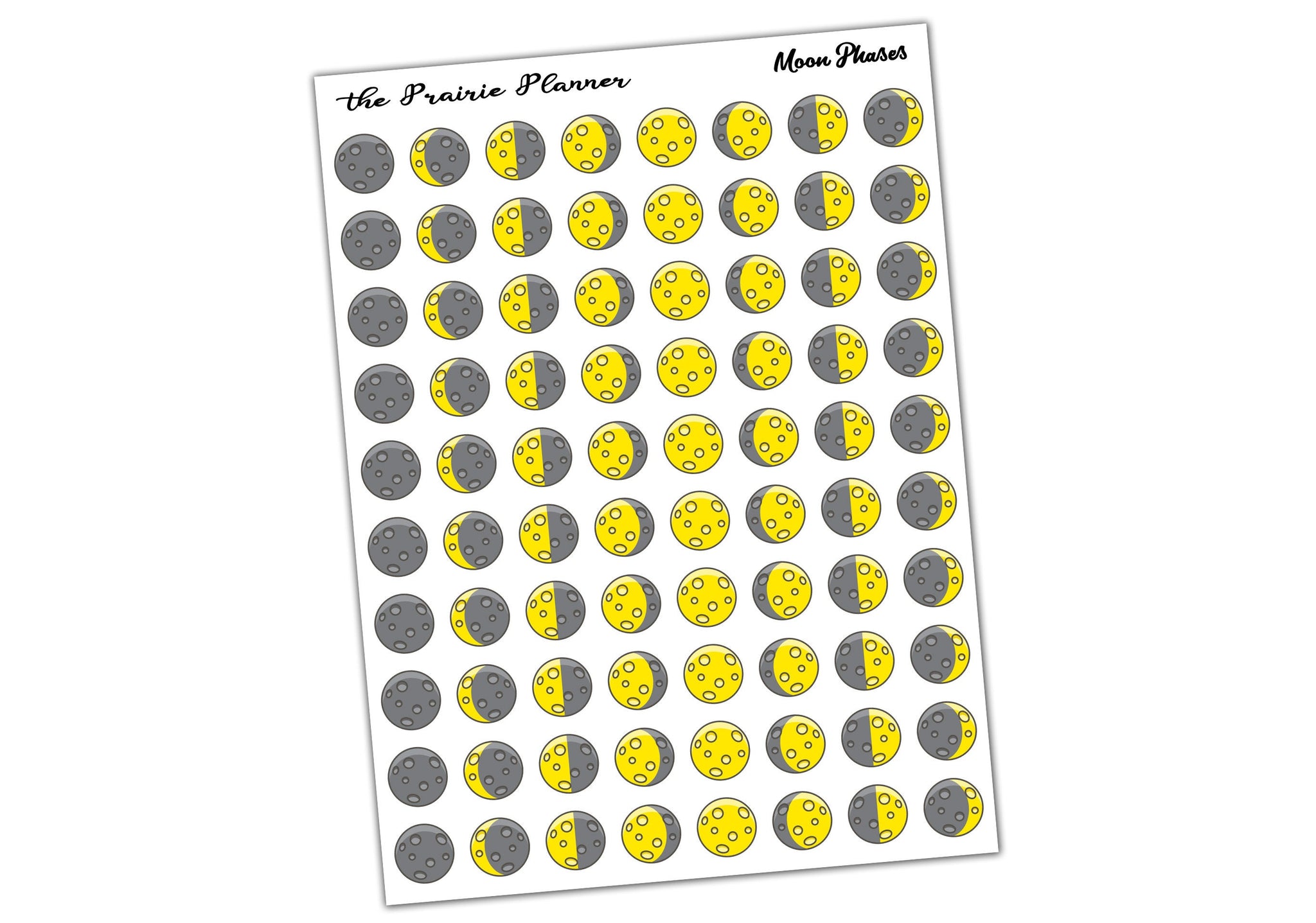 Moon Phases - Planner Stickers