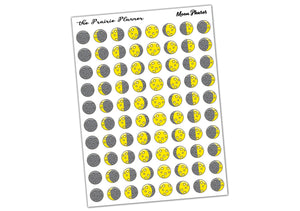 Moon Phases - Planner Stickers