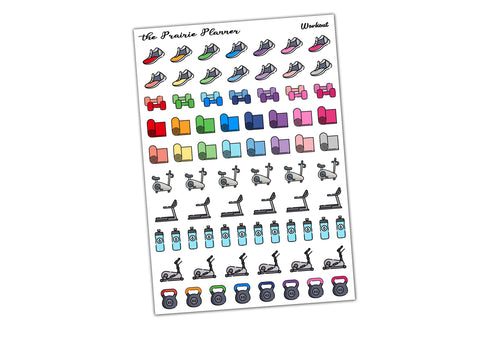 Workout - Planner Stickers