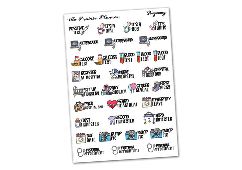 Pregnancy - Planner Stickers