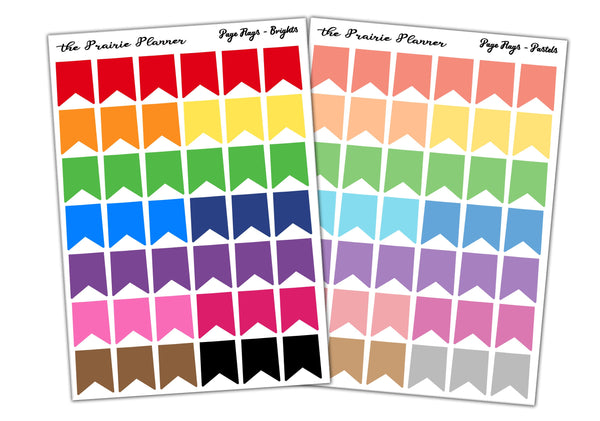 Page Flags - Planner Stickers