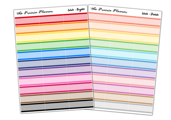 Labels - Planner Stickers