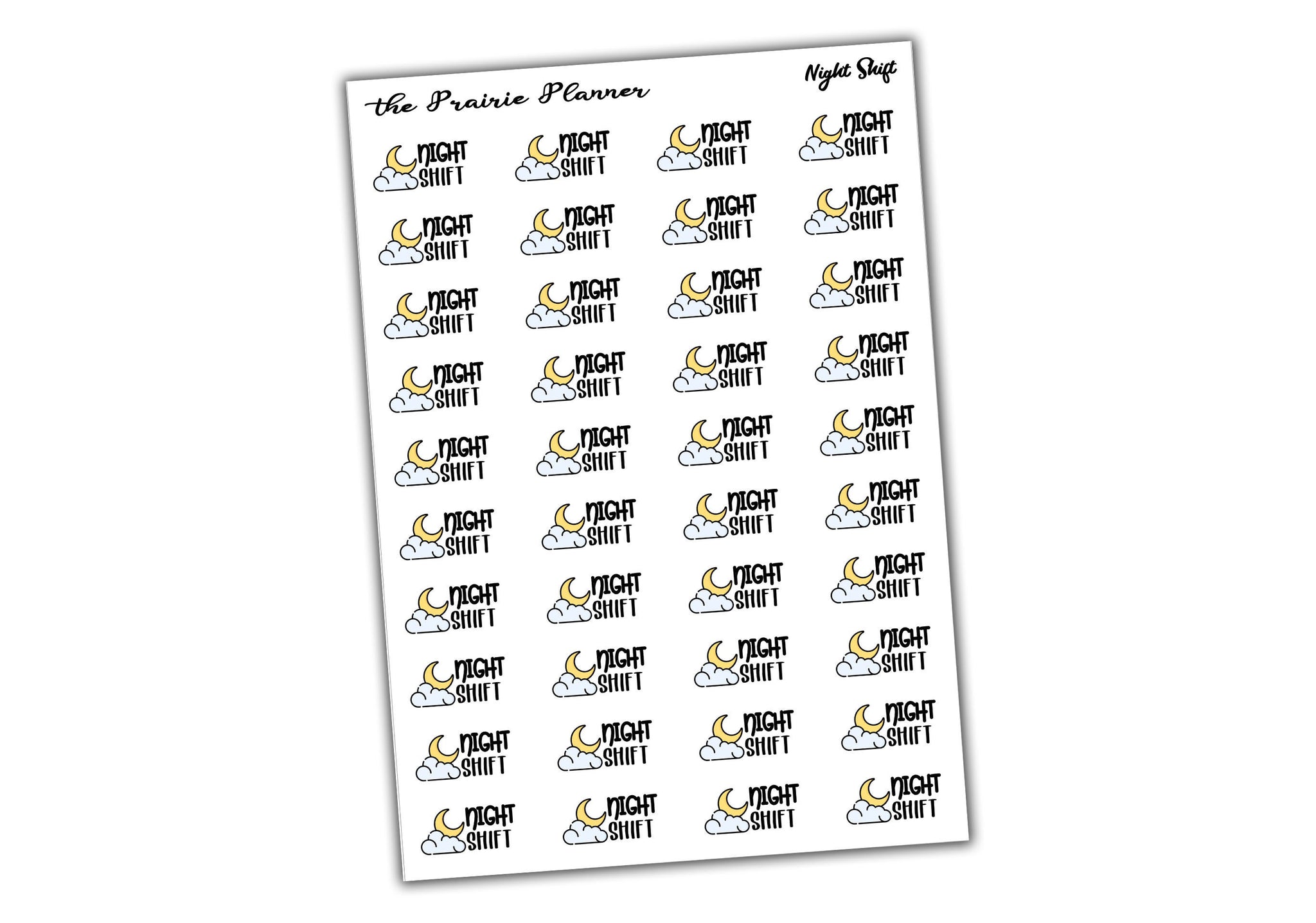 Night Shift - Planner Stickers