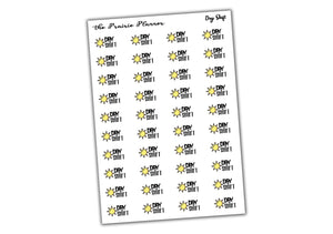 Day Shift - Planner Stickers