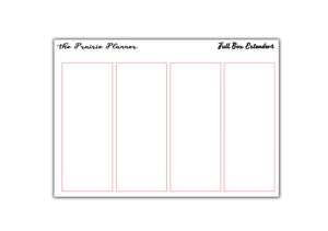 Full Box Extenders - Planner Stickers