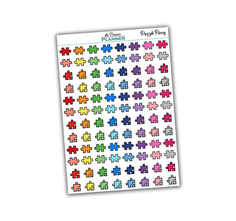 Puzzle Pieces - Planner Stickers