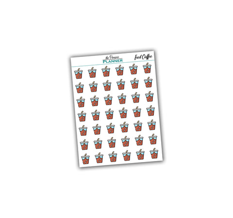 Iced Coffee - Planner Stickers