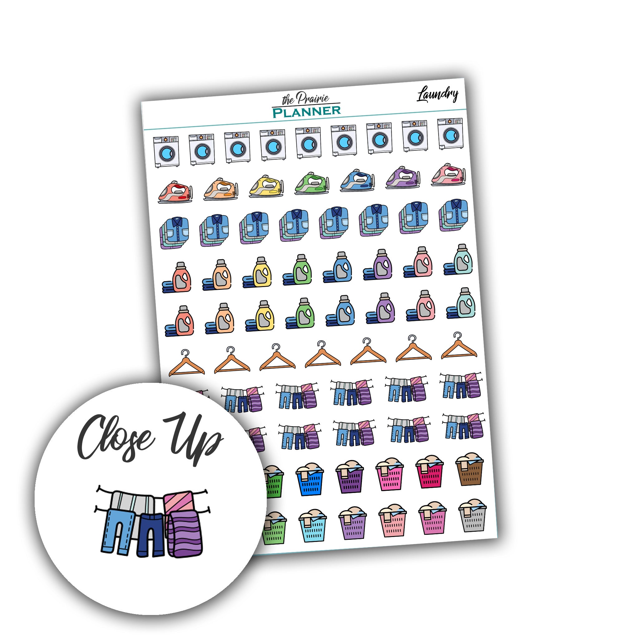 Laundry Day - Planner Stickers