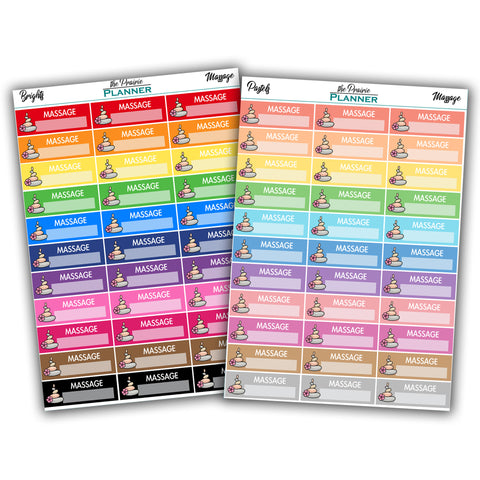 Massage - Planner Stickers