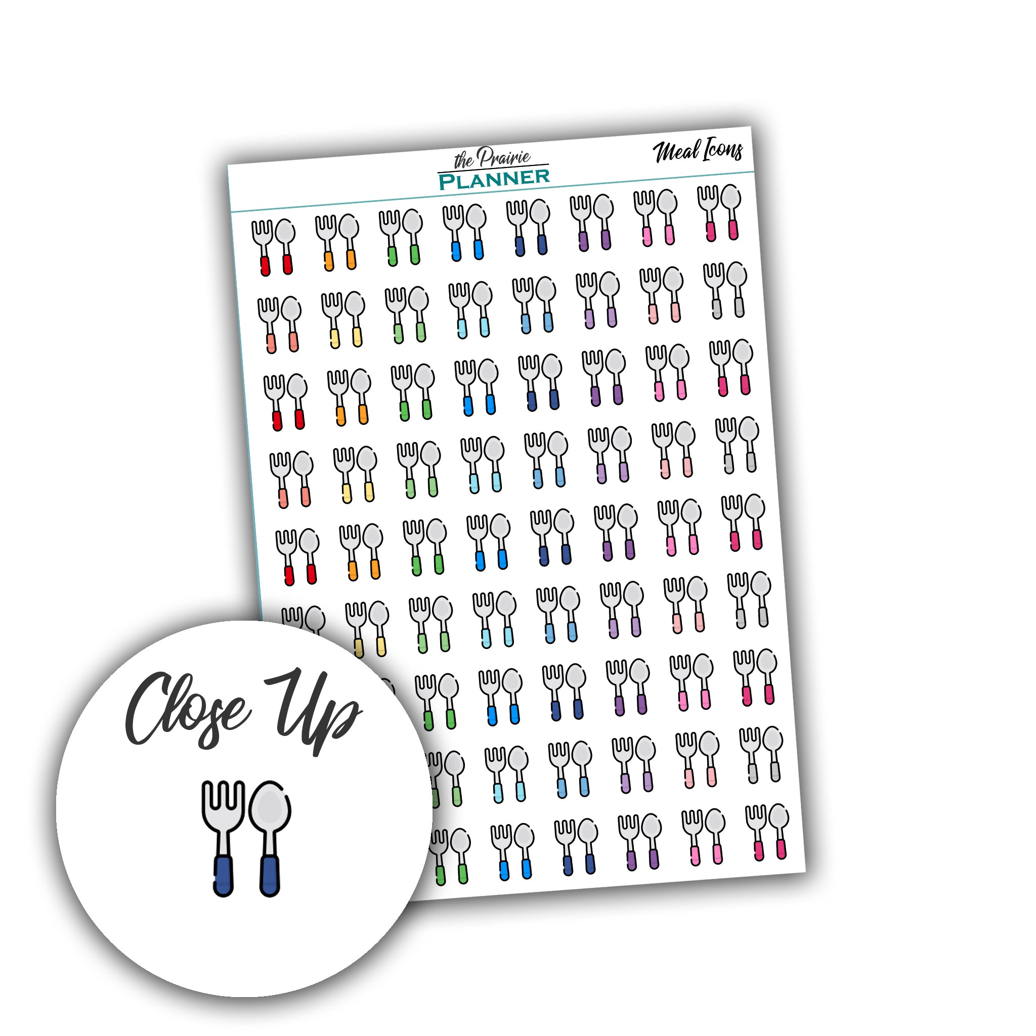 Meal Icons - Planner Stickers
