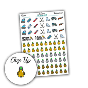 Medal Count - Winter - Planner Stickers