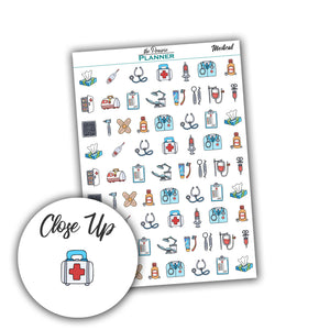Medical Icons - Planner Stickers