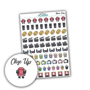 Movie Icons - Planner Stickers