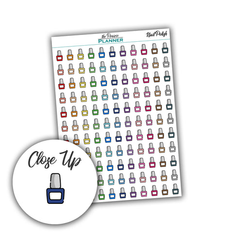 Nail Polish - Planner Stickers