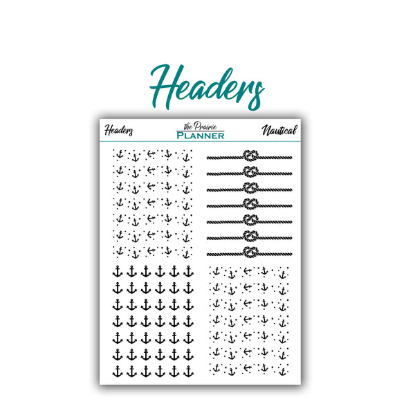 FOIL - Nautical Collection - Planner Stickers